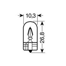 ΛΑΜΠΑ ΑΚΑΛΥΚΗ 12V/W3W 3W Auto Moto Tyres 