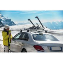 ΒΑΣΗ ΣΚΙ ΟΡΟΦΗΣ 6 ΖΕΥΓΑΡΙΑ ΣΚΙ /4 SNOWBOARD ΑΛΟΥΜΙΝΙΟΥ ΜΕ ΚΛΕΙΔΙ NORDIC-KING 80cm Auto Moto Tyres 