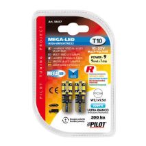 T10 10-30V W2,1x9,5d MEGA-LED9 200lm ΔΙΑΘΛΑΣΗΣ (ΚΑΡΦΩΤΟ-ΑΚΑΛΥΚΟ-ΔΙΠΛΗΣ ΠΟΛΙΚΟΤΗΤΑΣ- CAN-BUS) 2ΤΕΜ. Auto Moto Tyres 