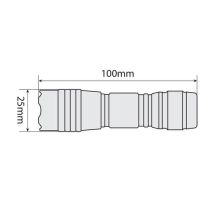 ΦΑΚΟΣ TRAVELLER 1SMD LED 0,5w 100x25mm Auto Moto Tyres 