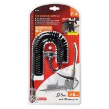 ΠΙΣΤΟΛΙ ΑΕΡΑ ΜΕΤΑΛΛΙΚΟ ΜΕ ΣΠΙΡΑΛ P-4 6mm 5m 10bar kg/cm2  ME ΣΥΝΔΕΣΜΟΣ ΑΕΡΑ M16 Auto Moto Tyres 