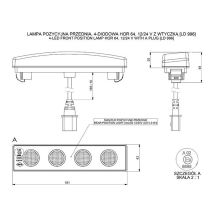 DRL HOR64 12/24V ΠΡΟΣΘΕΤΟ DAYTIME ΔΙΕΘΝΗ ΜΕ 4LED 0,5W 181x48mm ΜΑΥΡΟ ΜΕ ΦΙΣ 1ΤΕΜ Auto Moto Tyres 