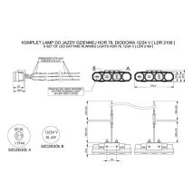 DRL HOR78 12/24V ΠΡΟΣΘΕΤΟ DAYTIME ΔΙΕΘΝΗ ΜΕ 4LED 6W 120,5x36,8mm ΜΑΥΡΟ 2ΤΕΜ Auto Moto Tyres 