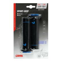 ΧΕΙΡΟΛΑΒΕΣ ΤΙΜΟΝΙΟΥ ΜΗΧΑΝΗΣ SPORT-GRIP ΜΑΥΡΟ/ΜΠΛΕ (22 mm-12cm/25mm-12,5cm) LAMPA - 2 ΤΕΜ. Auto Moto Tyres 