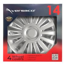 ΤΑΣΙΑ 14" HUBCAP LUXURY ΑΣΗΜΙ ΜΕ ΔΙΑΜΕΤΡΟ ΓΙΑ ΣΗΜΑ 6,5cm ΣΕΤ ΣΕ ΚΟΥΤΙ- 4 ΤΕΜ. Auto Moto Tyres 