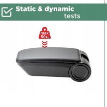 Ολοκληρωμένος Τεμπέλης Καθίσματος ARMSTER 3 PLUG & PLAY για VW T5 LHD 2003-2016 / VW T6 LHD 2016-2022 / VW T7 LHD 2022+ / VW ID Buzz LHD 2022+ / VW ID.4 LHD 2021+ / VW ID.5 LHD 2022+ (2 θέσεων με Εργοστασιακό Υποβραχιόνιο) από Πλαστικό και Vegan Δέρμα Auto Moto Tyres 