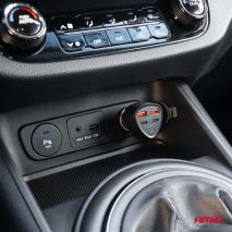 ΦΟΡΤΙΣΤΗΣ ΑΝΑΠΤΗΡΑ ΜΕ 4 ΘΥΡΕΣ 2xUSB-A+2xUSB-C 50W ΜΑΥΡΟ AMIO - 1 Τεμ. Auto Moto Tyres 