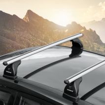 KIT ΜΕ ΜΠΑΡΕΣ ΟΡΟΦΗΣ ΓΙΑ SKODA RAPID SPACEBACK 5D 2013> ΑΛΟΥΜΙΝΙΟΥ & ΜΠΑΓΚΑΖΙΕΡΑ BOX 430 LT (ΛΕΥΚΗ-ΑΣΠΡΗ/ΓΥΑΛΙΣΤΕΡΗ) NORDRIVE Auto Moto Tyres 