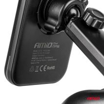 ΒΑΣΗ ΣΤΗΡΙΞΗΣ ΚΙΝΗΤΟΥ ΓΙΑ ΤΖΑΜΙ/ΤΑΜΠΛΟ ΜΑΓΝΗΤΙΚΗ ΜΕ ΑΣΥΡΜΑΤΗ ΦΟΡΤΙΣΗ QUICK CHARGE QI2 15W 360° AMIO - 1 Τεμ. Auto Moto Tyres 