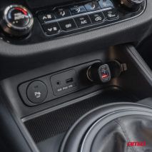 ΦΟΡΤΙΣΤΗΣ ΑΝΑΠΤΗΡΑ ΜΕ 2 ΘΥΡΕΣ USB-A QUICK CHARGE+USB-C 20W ΜΑΥΡΟ AMIO - 1 Τεμ. Auto Moto Tyres 