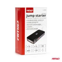 ΕΚΚΙΝΗΤΗΣ ΜΠΑΤΑΡΙΑΣ - STARTER POWERBANK 12V 4000mAh 800A  ΜΕ ΟΘΟΝΗ LCD & ΑΣΥΡΜΑΤΗ ΦΟΡΤΙΣΗ ΑΜΙΟ - 1 τεμ. Auto Moto Tyres 
