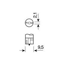 ΛΑΜΠΑ ΑΚΑΛΥΚΗ 12V/W3W 3W Auto Moto Tyres 