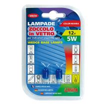 ΛΑΜΠΑΚΙΑ 12V/WB5W 5W W2.1x9.5d ΜΠΛΕ Auto Moto Tyres 