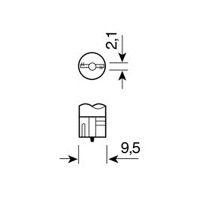 ΛΑΜΠΑΚΙΑ 12V/WB5W 5W W2.1x9.5d ΠΡΑΣΙΝΑ Auto Moto Tyres 