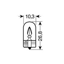 ΛΑΜΠΑΚΙΑ 12V/WB5W 5W W2.1x9.5d ΚΟΚΚΙΝΑ Auto Moto Tyres 