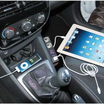 ΑΝΤΑΠΤΟΡΑΣ ΑΝΑΠΤΗΡΑ 12/24/36V ΔΙΠΛΟΣ ΜΕ 2 USB+ΒΟΛΤΟΜΕΤΡΟ MULTI POWER ΜΕ ΚΑΛΩΔΙΟ 80cm Auto Moto Tyres 