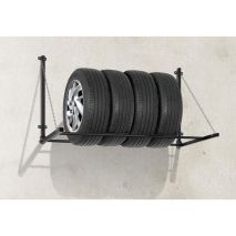 ΒΑΣΗ ΤΟΙΧΟΥ ΑΠΟΘΗΚΕΥΣΗΣ ΕΛΑΣΤΙΚΩΝ TYRE-RACK ΠΤΥΣΟΜΕΝΗ 90-130cm ΜΕΓΙΣΤΟ ΦΟΡΤΙΟ 90kg Auto Moto Tyres 