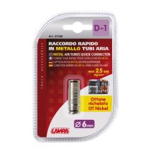 ΣΥΝΔΕΣΜΟΣ ΑΕΡΑ ΜΕΤΑΛΛΙΚΟΣ  D-1 6mm max 25BAR LAMPA - 1 ΤΕΜ. Auto Moto Tyres 