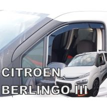 ΑΝΕΜΟΘΡΑΥΣΤΕΣ ΓΙΑ PEUGEOT PARTNER III 2D / PEUGEOT RIFTER 4D/5D / CITROEN BERLINGO III 4D/5D / OPEL COMBO E 4D/5D LOV 2018+/TOYOTA PROACE CITY 2018+ ΖΕΥΓΑΡΙ ΑΠΟ ΕΥΚΑΜΠΤΟ ΦΙΜΕ ΠΛΑΣΤΙΚΟ HEKO - 2 ΤΕΜ. Auto Moto Tyres 