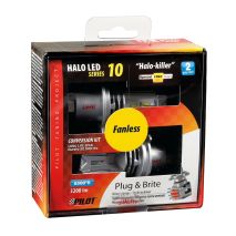 H4 HALO KILLER P43t 9-32V -20W  - 6500K - 3200lm HALO LED KIT SERIES 10 (12 LED ZES CHIPS) - 2 ΤΕΜ. Auto Moto Tyres 