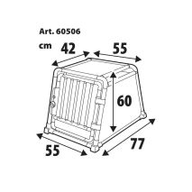 ΚΛΟΥΒΙ/ΚΟΥΤΙ ΜΕΤΑΦΟΡΑΣ ΣΚΥΛΟΥ ΠΟΡΤ ΜΠΑΓΚΑΖ TYPE 6 55x77xH60cm LAMPA - 1 TEM. Auto Moto Tyres 
