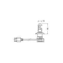 ΛΑΜΠΕΣ LED H4 12V 27/23W P43t 6.000K 1650/1000lm NIGHT BREAKER LED OSRAM LAMPA - 2 TEM. Auto Moto Tyres 