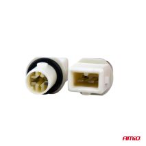 ΦΙΣΑ/ΠΡΙΖΑ 12/24V 2 ΕΠΑΦΩΝ ΓΙΑ ΛΑΜΠΕΣ T10 /W5W/ W3W /W16W ΧΩΡΙΣ ΚΑΛΩΔΙΟ AMIO - 2 ΤΕΜ. Auto Moto Tyres 