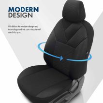 ΚΑΛΥΜΜΑΤΑ ΚΑΘΙΣΜΑΤΩΝ OTOM RUBY 1202 GREY/BLACK ΜΑΥΡΟ/ΓΚΡΙ ΣΚΟΥΡΟ ΛΙΝΟ & ΔΕΡΜΑΤΙΝΗ SETΑΜΙΟ - 1 σετ. Auto Moto Tyres 