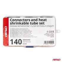 ΣΥΝΔΕΣΜΟΙ ΚΑΛΩΔΙΩΝ & ΘΕΡΜΟΣΥΣΤΕΛΛΟΜΕΝΟΙ ΣΩΛΗΝΕΣ ΣΕΤ ΔΙΑΦΟΡΑ ΜΕΓΕΘΗ AMIO - 140 τεμ. Auto Moto Tyres 