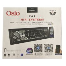 RADIO 1 DIN DUAL USB/FM/MSD/MP3/WMA/BLUETOOTH 200W ΜΕ ΕΠΙΛΟΓΗ ΦΩΤΙΣΜΟΥ 7 ΧΡΩΜΑΤΩΝ & ΧΕΙΡΙΣΤΗΡΙΟ OSIO - 1 τεμ. Auto Moto Tyres 