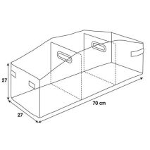 ΘΗΚΗ ORGANIZER ΠΟΡΤ ΜΠΑΓΚΑΖ PREMIUM ΑΔΙΑΒΡΟΧΟ 3 ΘΕΣΕΩΝ ΜΕ 2 ΧΕΡΟΥΛΙΑ (L) (70x27cm) Auto Moto Tyres 