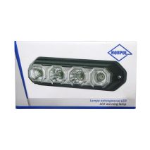 ΦΩΣ ΠΡΟΕΙΔΟΠΟΙΗΣΗΣ 12/24V HOR78 6W 4LED 143x35mm ΠΟΡΤΟΚΑΛΙ Auto Moto Tyres 