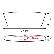 ΘΗΚΕΣ-ΤΣΕΠΕΣ ΚΑΘΙΣΜΑΤΩΝ GAP-FILLER PREMIUM ΔΕΡΜΑΤΙΝΗ 11x37cm - 2ΤΕΜ. Auto Moto Tyres 