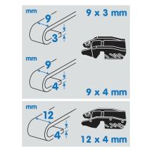 ΥΑΛΟΚΑΘΑΡΙΣΤΗΡΑΣ ΦΟΡΤΗΓΟΥ 55cm (22 INCH) WIPEMAX ΜΕ 2 ΑΝΤΑΠΤΟΡΕΣ Auto Moto Tyres 