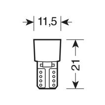 T10 W5W 24V W2,1x9,5d 24lm 6SMD LED ΠΟΡΤΟΚΑΛΙ (ΚΑΡΦΩΤΟ-ΔΙΠΛΗΣ ΠΟΛΙΚΟΤΗΤΑΣ CAN-BUS) 2ΤΕΜ. Auto Moto Tyres 