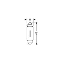 ΛΑΜΠΑΚΙΑ ΠΛΑΦΟΝΙΕΡΑΣ 24V 18W SV8,5-8 11x43mm STANDARD ΑΛΟΓΟΝΟΥ LAMPA - 2 ΤΕΜ. Auto Moto Tyres 