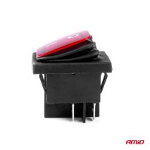 ΔΙΑΚΟΠΤΗΣ ON/OFF 4 ΕΠΑΦΩΝ 20A 12/24V ΚΟΚΚΙΝΟΣ ΦΩΤΙΣΜΟΣ ΟΡΘΟΓΩΝΙΟΣ ΑΜΙΟ - 1 ΤΕΜ. Auto Moto Tyres 