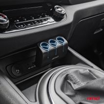 ΑΝΤΑΠΤΟΡΑΣ ΑΝΑΠΤΗΡΑ 12/24V 120W ΜΑΥΡΟΣ/3 ΘΕΣΕΙΣ/ΠΕΡΙΣΤΡΟΦΗ 90 ΜΟΙΡΩΝ AMIO - 1 Τεμ. Auto Moto Tyres 