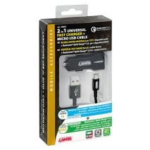 ΦΟΡΤΙΣΤΗΣ ΑΝΑΠΤΗΡΑ 12/24V ΜΕ 1 MICRO USB ΜΕ ΚΑΛΩΔΙΟ 100cm QUALCOMM Auto Moto Tyres 