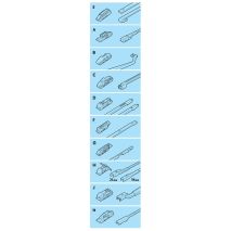 ΥΑΛΟΚΑΘΑΡΙΣΤΗΡΑΣ GRAN PREE SPEED MULTI-FIT ΜΕ 10 ΑΝΤΑΠΤΟΡΕΣ 60CM 24'' LAMPA - 1 TEM. Auto Moto Tyres 
