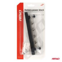 ΜΠΑΡΑ ΚΑΛΩΔΙΩΝ / ΤΕΡΜΑΤΙΚΟ 4 ΘΕΣΕΩΝ M6 max 48V  AMIO - 1 Τεμ. Auto Moto Tyres 