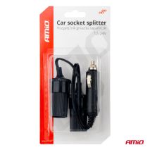 ΑΝΤΑΠΤΟΡΑΣ ΑΝΑΠΤΗΡΑ ΔΙΠΛΟΣ ΜΕ ΚΑΛΩΔΙΟ 12/24V AMIO - 1 τεμ. Auto Moto Tyres 