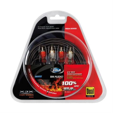 ΚΑΛΩΔΙΑ RCA RZA-5000 500cm 2ΤΕΜ. Auto Moto Tyres 