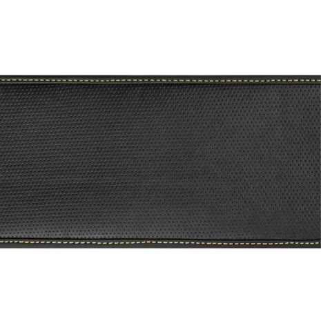 ΚΑΛΥΜΜΑ ΤΙΜΟΝΙΟΥ ΦΟΡΤΗΓΟΥ 42/44cm (S) SKIN-COVER ΜΑΥΡΟ ΜΕ ΜΠΕΖ ΡΑΦΗ ΕΛΑΣΤΙΚΟ 2mm ΠΑΧΟΣ Auto Moto Tyres 