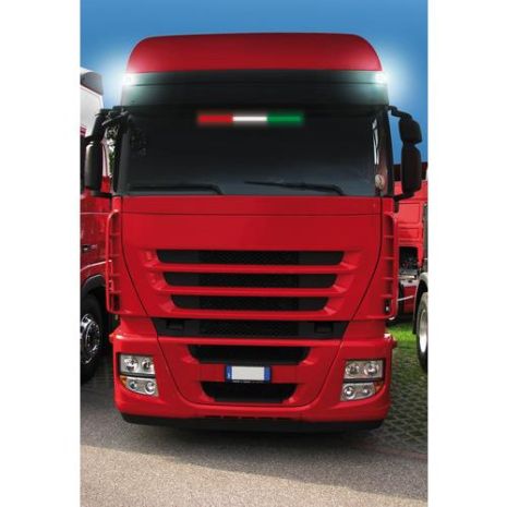 ΣΗΜΑΙΑ ΙΤΑΛΙΑ ΦΩΤΙΖΟΜΕΝΗ 42LED 60cm 24V Auto Moto Tyres 