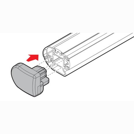 ΑΝΤΑΛΛΑΚΤΙΚΕΣ ΤΑΠΕΣ ΓΙΑ ΜΠΑΡΕΣ ΑΛΟΥΜΙΝΙΟΥ KARGO PLUS ΜΕ ΠΕΙΡΟ ΚΛΕΙΔΩΜΑΤΟΣ (2ΤΕΜ.) Auto Moto Tyres 