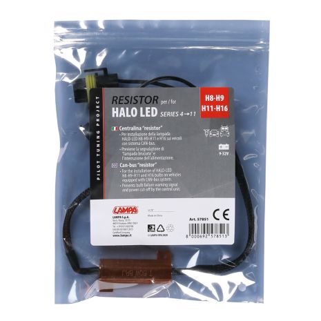 ΑΝΤΙΣΤΑΣΗ CAN-BUS ΓΙΑ HALO LED H8/H9/H11/H16 9-32V SERIES 4-11 (ΑΝΤΙΣΤΑΣΗ-ΨΕΥΤΗΣ-CANCELLER) 1ΤΕΜ. Auto Moto Tyres 