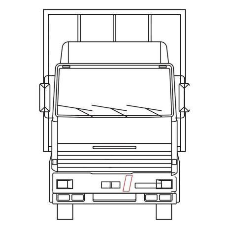 ΑΝΑΚΛΑΣΤΙΚΟ ΑΥΤΟΚΟΛΛΗΤΟ ΛΕΥΚΟ ΜΕ ΚΟΚΚΙΝΟ ΠΕΡΙΓΡΑΜΜΑ 120x307mm - 1 ΤΕΜ. Auto Moto Tyres 