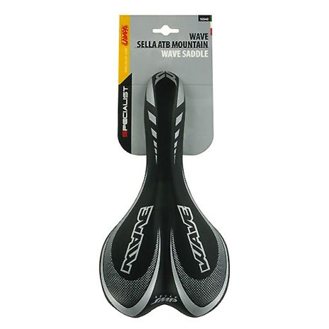 Σέλα ποδηλάτου (270x140mm /370gr) μαύρη Wave Saddle Auto Moto Tyres 