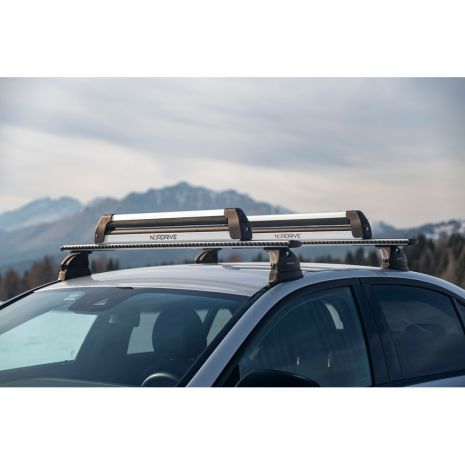 ΒΑΣΗ ΣΚΙ ΟΡΟΦΗΣ 6 ΖΕΥΓΑΡΙΑ ΣΚΙ /4 SNOWBOARD ΑΛΟΥΜΙΝΙΟΥ ΜΕ ΚΛΕΙΔΙ NORDIC-KING 80cm Auto Moto Tyres 